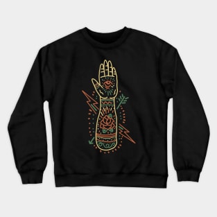 tattoed hand Crewneck Sweatshirt